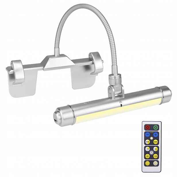Honwell Led lampička na obraz bezdrátová, stříbrná