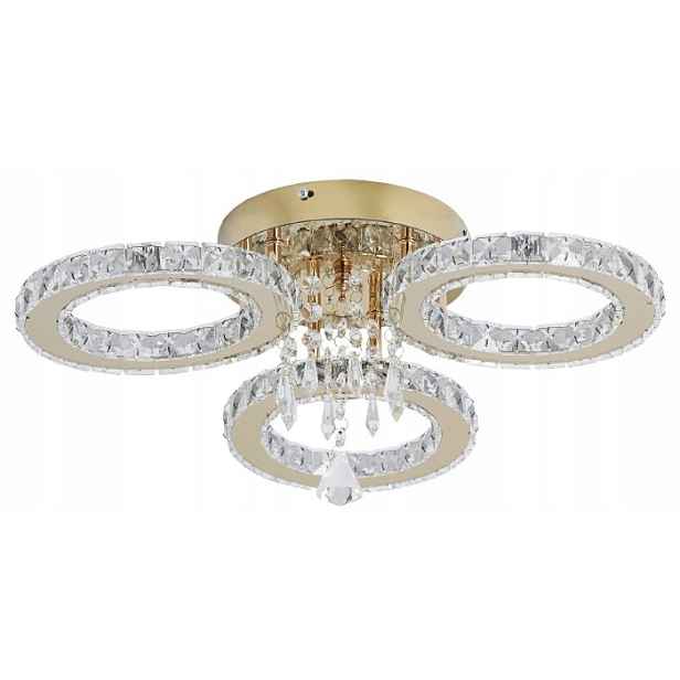 Stropní Led lampa Galaxy 3 zlatá Variabilní barva křišťál Stropní Svítidlo Led