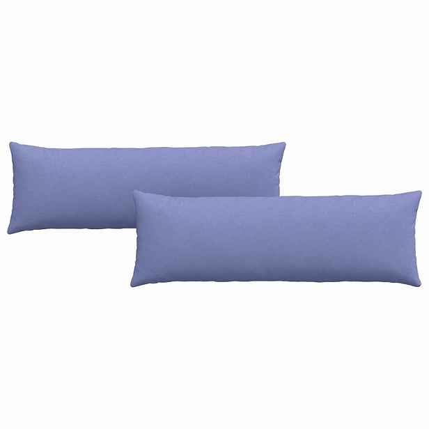 vidaXL Pohovkové polštáře 2 ks textil Modrá džínovina 120 x 40 cm