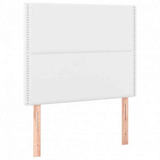 vidaXL Čelo postele bílé 100x5x118/128 cm umělá kůže