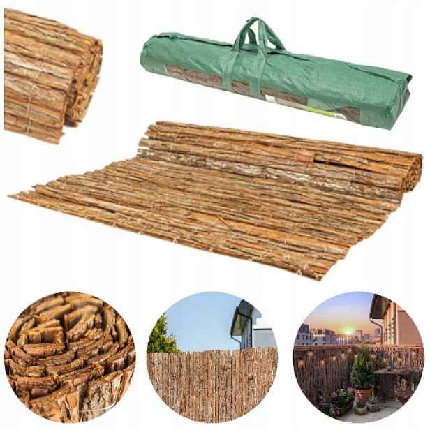 Kryt Z Přírodní Kůry 180x200 Oplocení Balkon Terasa Kryt Gmk