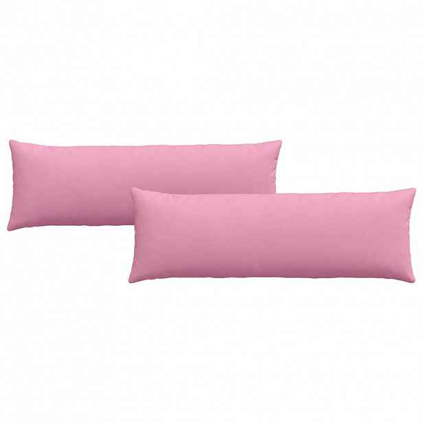 vidaXL Pohovkové polštáře 2 ks textil Růžová 120 x 40 cm