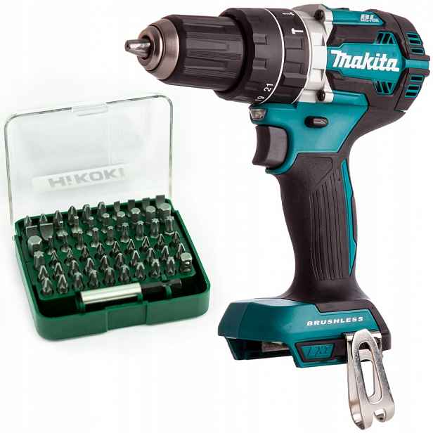 Aku Šroubovák 18V 54 Nm Makita DHP484Z bity