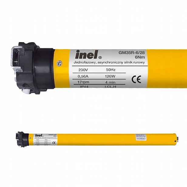 Inel motor pro rolety N-6R 6/17 do trubky Ø 40 s vestavěným radiopřijímačem