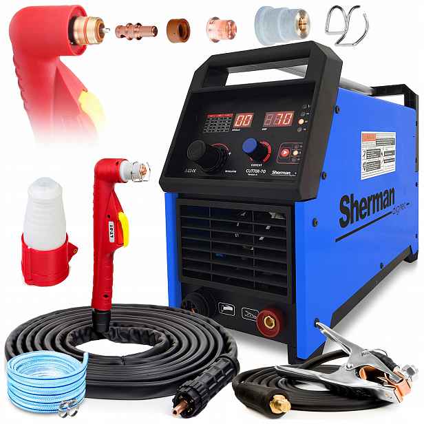 Plazmová Řezačka Plasma Sherman Cutter 70 400V 65A Hliníková Rukojeť 6 M