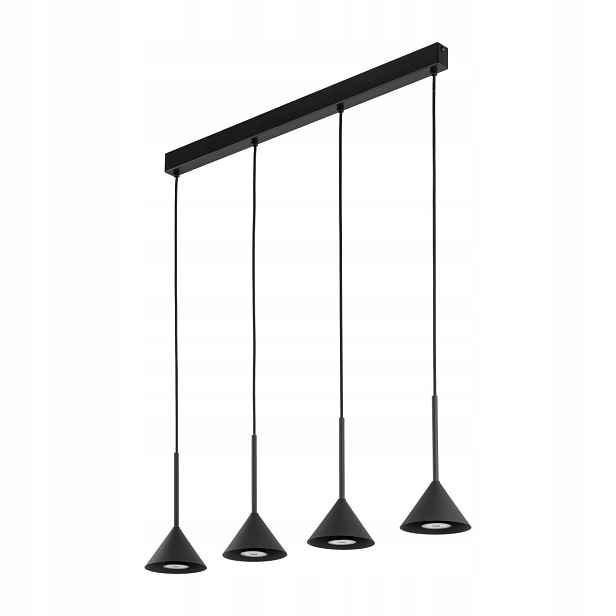 Závěsná lampa Cono Mini černá 4xGU10 Moderní Kuchyňské Osvětlení IP20