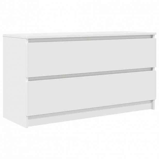 vidaXL TV skříňka bílá 100x35x54 cm Dřevěná konstrukce