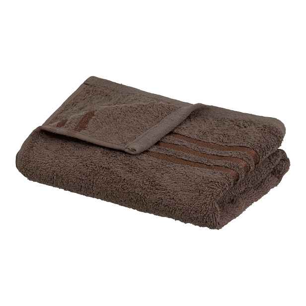 Hnědý froté bavlněný ručník 50x100 cm Simple – Casa Selección