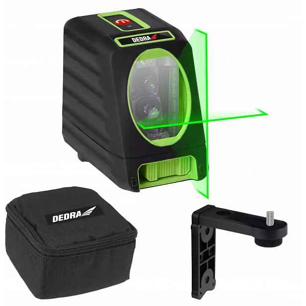 Křížový laser, laserová vodováha, lineární a křížový nivelátor, 30 m