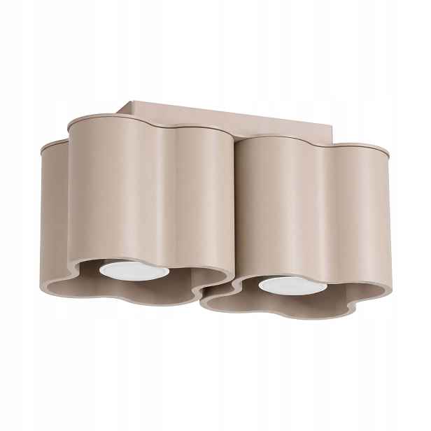 Sollux Lighting stropní spot Ovio dvojitý taupe 2xGU10 10W