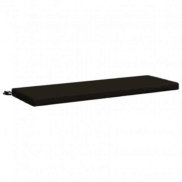 vidaXL Polštář na lavici SOEST 100% polyester Černá 110 x 40 x 5 cm