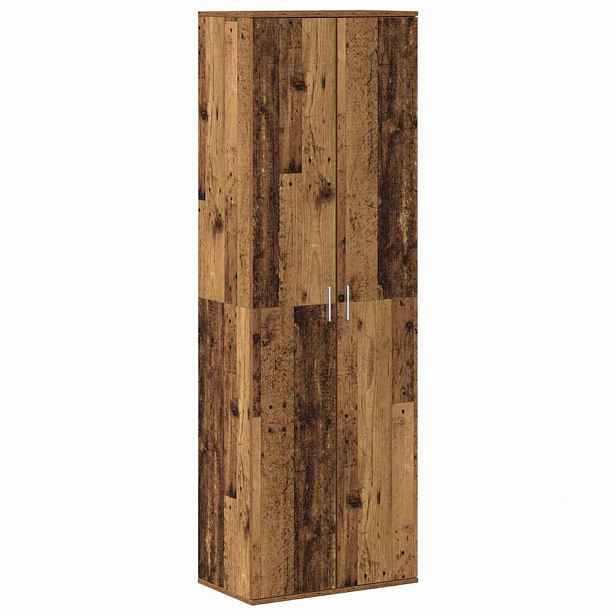 vidaXL Highboard 60 x 35 x 180 cm Kompozitní dřevo Staré dřevo