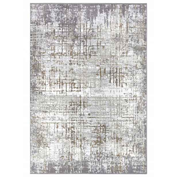 Koberec do obývacího pokoje 200 x 280 cm, měkký, plyšový, krémově béžový