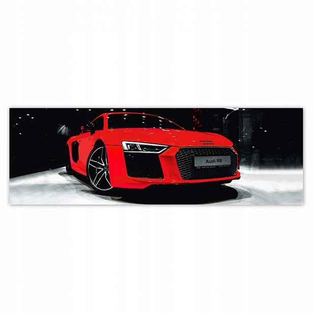 Plakáty 200x66 Červené Audi Audica R8
