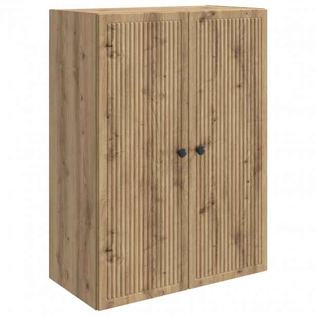 vidaXL Nástěnná skříň 66 x 34,5 x 90 cm Kompozitní dřevo Dub artisan