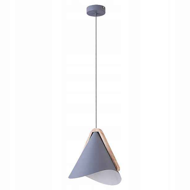 Šedá závěsná lampa Neva klasická nad jídelní stůl Rabalux
