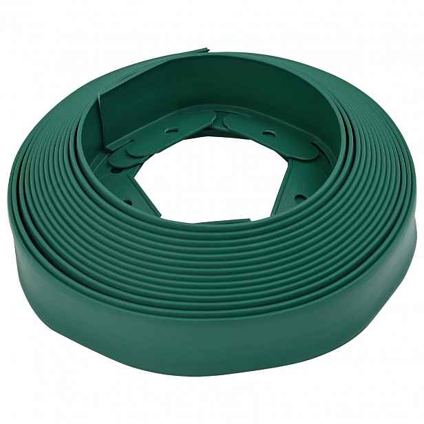 vidaXL Obrubníky trávníku Zelená 3000 x 4 x 5 cm Plast