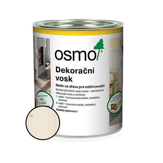 Vosk dekorační Osmo 3111 bílý 0,375 l