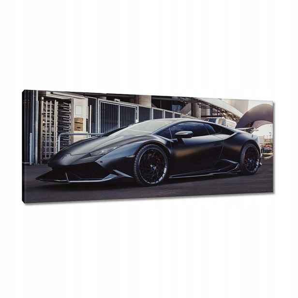 Obrazy 100x40 Černé sportovní auto
