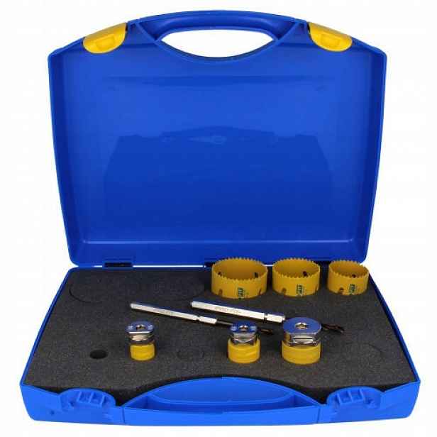 Pro-fit Sada děrovaček Bimetal 6+2 ks ocel/ALU