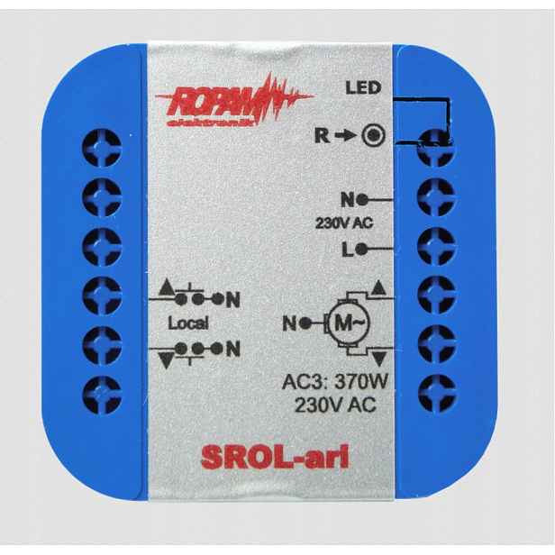 Bezdrátový ovladač rolet Ropam SROL-ari 230VAC, 1-kanálový