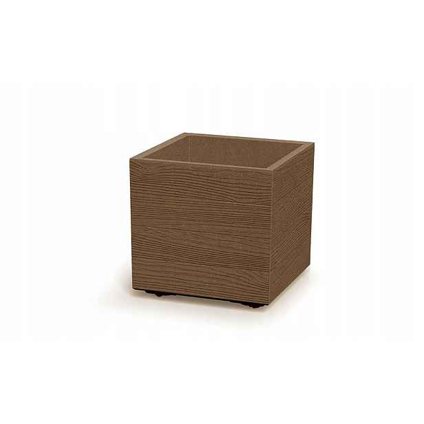 Květináč čtvercový na kolečkách Madera Case Eco Wood DMA400W Naturo Eco