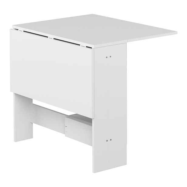 Rozkládací jídelní stůl s bílou deskou 76x28 cm Papillon – TemaHome