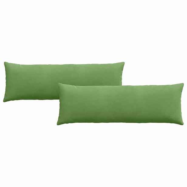 vidaXL Pohovkové polštáře 2 pcs Světle zelená 120 x 40 cm
