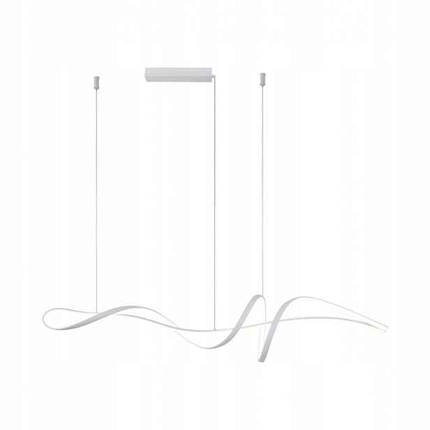 Závěsná Led stropní lampa Moderní bílá Mila 40W 3700lm Italux