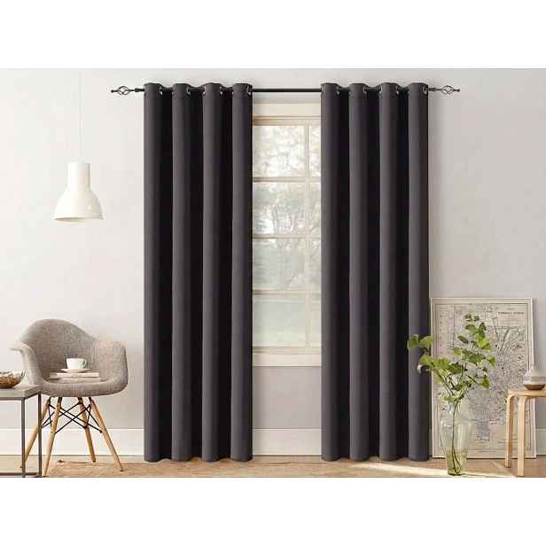 Závěs OXFORD LIGHT 140x250 cm, tmavě šedý Zavěšení: Řasící páska