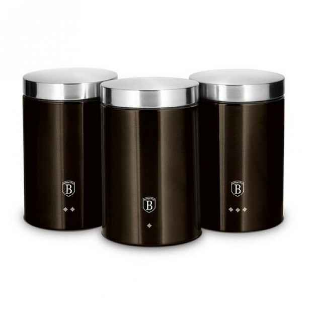 Berlinger Haus 3dílná sada dóz na potraviny Shiny Black Edition