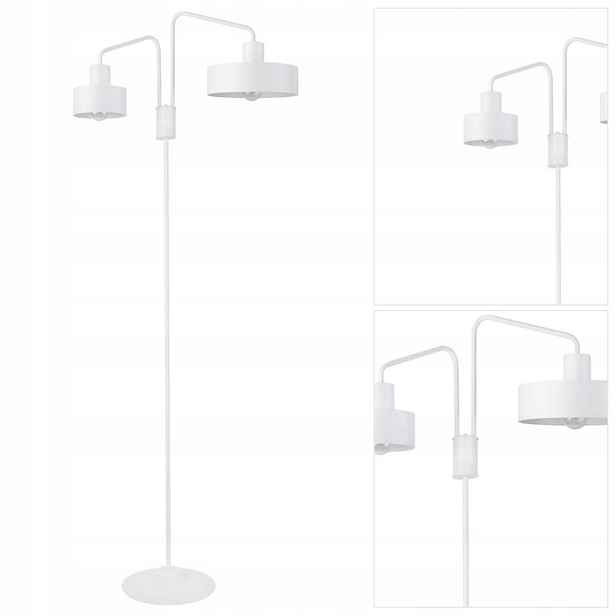 Bílá Jumbo podlahová nastavitelná výrazná forma v obývacím pokoji Sigma Lighting
