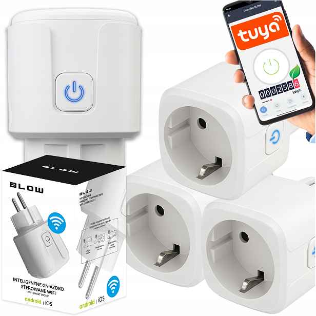 4× Inteligentní Zásuvka WiFi Smart Tuya Měří Watty Programátor S Časovačem