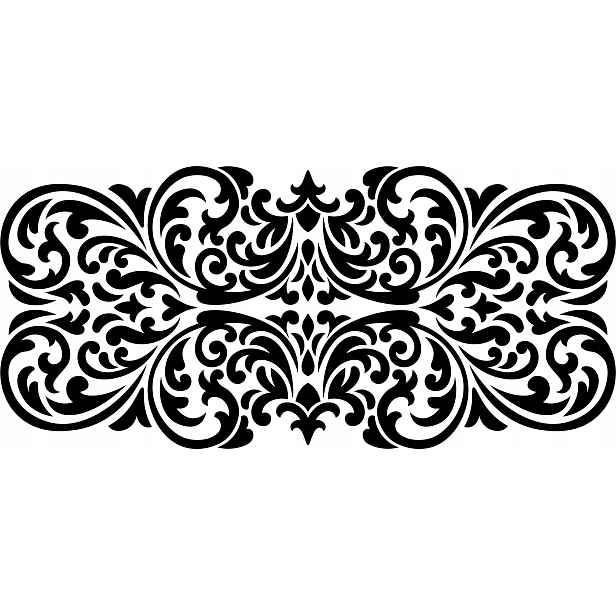 Omítací Šablona LuxBud Ornament 6 92x42 cm Opakovaně použitelný dekor