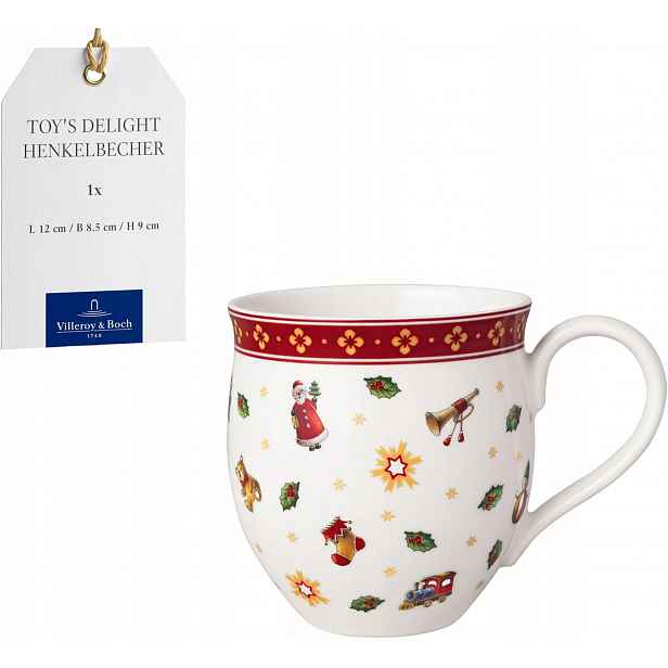 Porcelánový Vánoční Hrnek S Uchem 230 ML Na Kávu A Čaj
