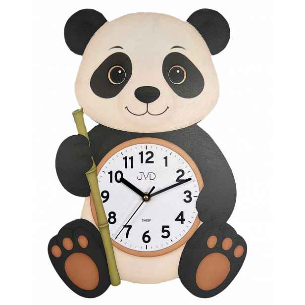 Velké Nástěnné Hodiny Medvídek Panda Do Dětského Pokoje Jvd HJ113 27x40 cm