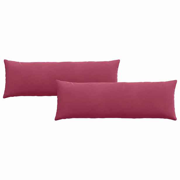 vidaXL Pohovkové polštáře 2 pcs Víno Červené 120 x 40 cm