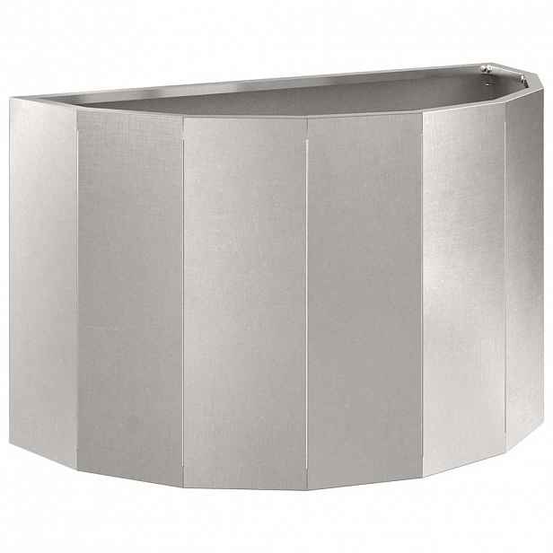 vidaXL Truhlík Stříbrná 60 x 30 x 35 cm Nerezová ocel