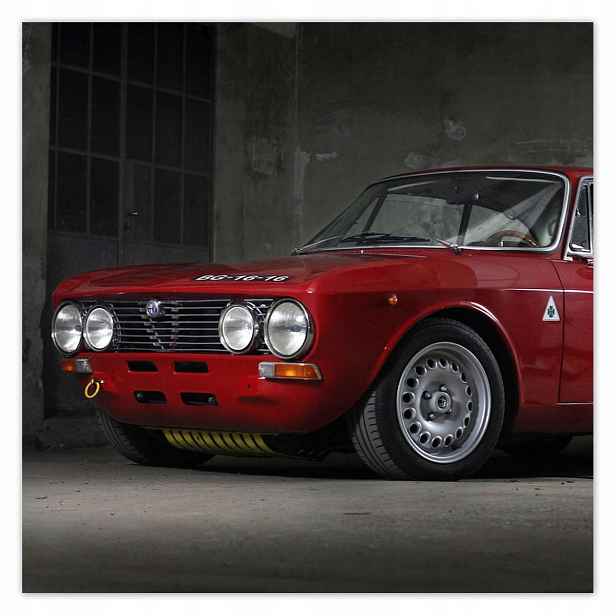 Plakáty 140x140 Červená Alfa Romeo
