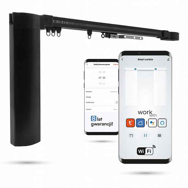 Garnýž elektrický WiFi černý 4,2 m – kompletní