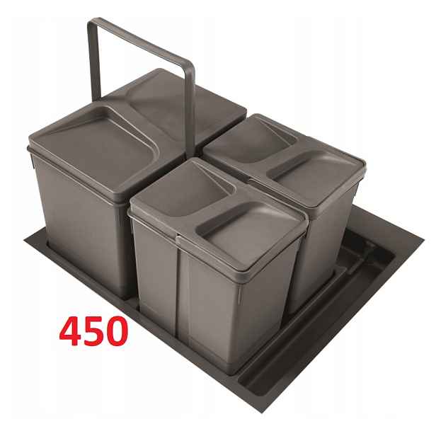 Koš třídič Unico Hafele 15L 2x7L SZ-450mm