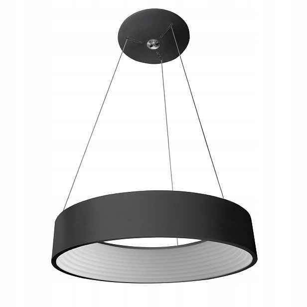 Mattia Závěsná lampa Černá Moderní kulatá Led 32W 3000K 1760lm IP20