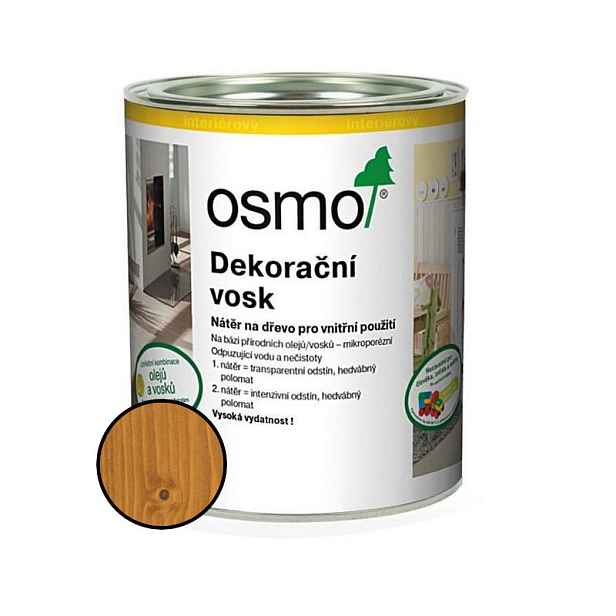 Vosk dekorační Osmo 3123 zlatý javor 0,375 l