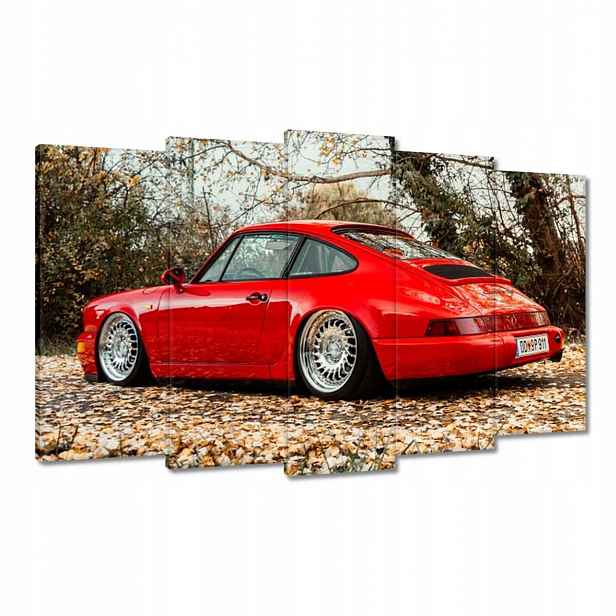 Obrazy 100x60 Červené Porsche Auto