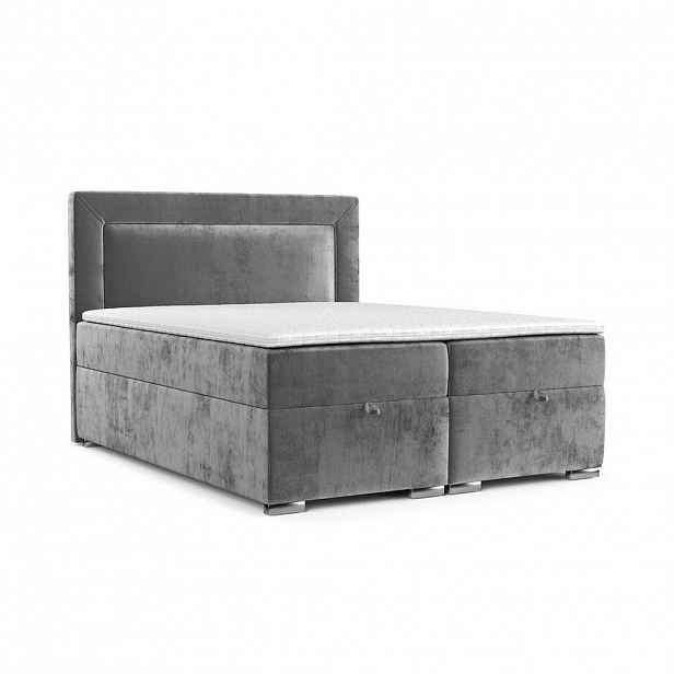 AltaBeds POSTEL BOXSPRING LONTANO 160/200 cm Šedá