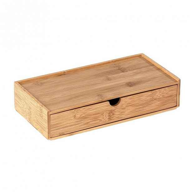 Bambusový úložný box s přihrádkou Wenko Terra