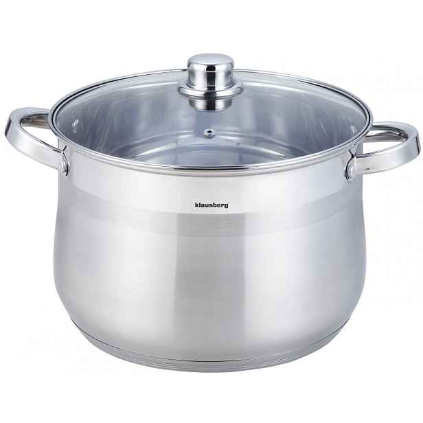 Hrnec Ø26 cm s indukčním víkem na plyn, objem 10,7 l Klausberg