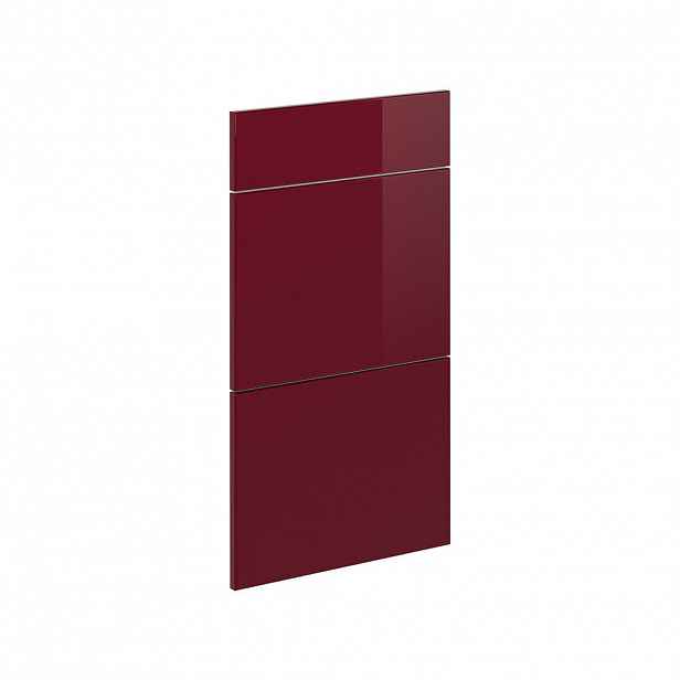 Vicco KUCHYŇSKÁ DVÍŘKA R-Line Červená vysoký lesk 39.6 x 70.4 cm nábytková čela pro spodní skříňku se zásuvkami