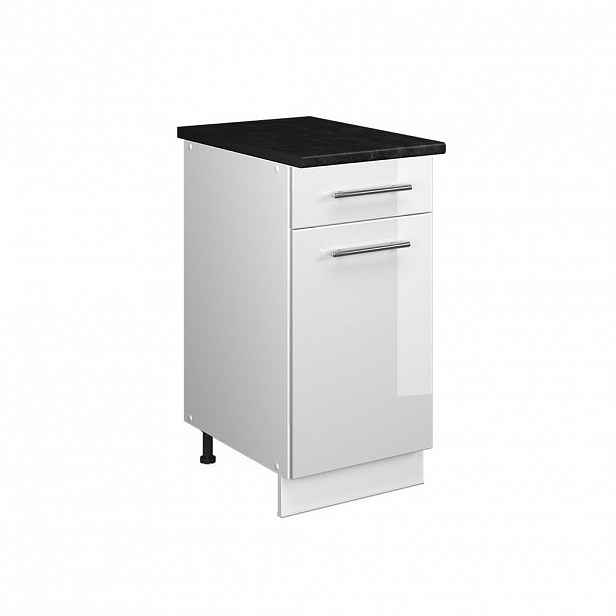 Vicco SPODNÍ SKŘÍŇKA PRO DŘEZ/VARNOU DESKU Fame-Line, Bílá vysoký lesk/Bílá, 40 cm, PD Antracit