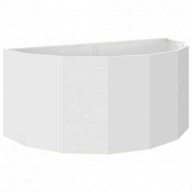 vidaXL Truhlík Bílá 120 x 60 x 50 cm Ocel